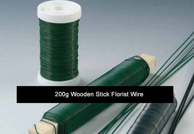 Green Enamel Coiled Floral Annealed Wire, Hobby Lobby