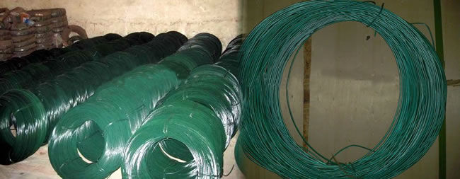 Green Plastic Coated Wire for Cotton Bale Tying Uses